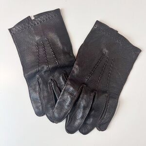 Daniel Hays‎ Dark Brown Soft Leather Driving Gloves Size 8.5 Womens Soft Leather